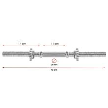 Fitness weight bar short Springos FA1027 48 cm