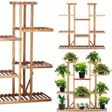 Wooden flower stand Springos 119 cm flower stand with 9 shelves