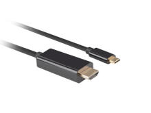 KABELIS LANBERG USB-C(M)->HDMI(M) 1M 4K 60HZ MELNS