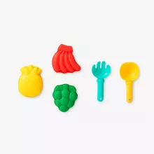 Bebe Basic Sand Toys Art.214967 smilšu rotaļlietas komplekts- 6 gab.