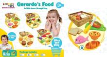 Gerardo's Toys toiduainete komplekt korvis, kalaga