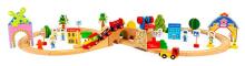 Ecotoys puidust rongikomplekt, 78 osa