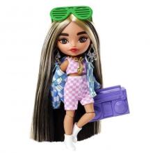 Barbie® Extra Mini nukk ruudulise jakiga