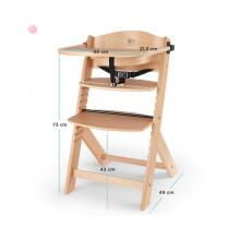 KinderKraft Enock Art.219050 Natural Wooden high chair