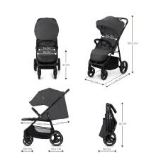 Kinderkraft kergkäru Trig 3, helehall
