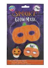 Mask Halloween ja 2 helendavat pulka