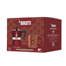 Bialetti - Deco Glamour - Moka Express 3tz Red + Piece