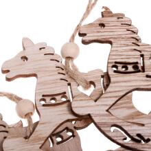 CA0663 WOODEN DECORATION 6 PCS (REINDEER)