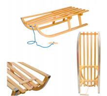 Bebe Basic Wood Sledge Art.SAN002 Детские деревянные санки , особо выносливые,90cм