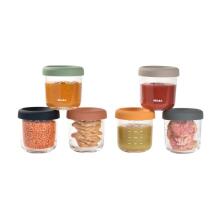 Beaba Portions Verre Art.221737 Piena / Pārtikas uzglabāšanas konteineri,6 gab,250ml