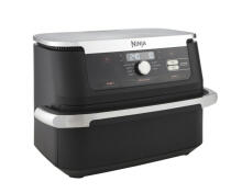 Ninja Air Fryer AF500EU Double 10,4L brīvi stāvošs 2470W karstā gaisa fritieris melns, nerūsējošais tērauds