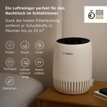 Bosch Air 500 Air Purifier Art.222200 Очиститель воздуха — для помещений площадью до 20 м² — эффективно удаляет загрязняющие вещества — с воздушным фильтром 2-в-1,