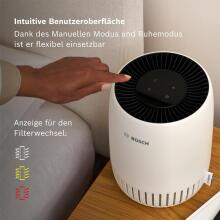 Bosch Air 500 Air Purifier Art.222200 Очиститель воздуха — для помещений площадью до 20 м² — эффективно удаляет загрязняющие вещества — с воздушным фильтром 2-в-1,
