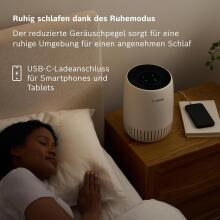 Bosch Air 500 Air Purifier Art.222200 Очиститель воздуха — для помещений площадью до 20 м² — эффективно удаляет загрязняющие вещества — с воздушным фильтром 2-в-1,