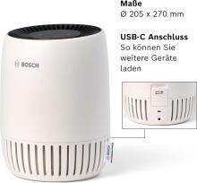 Bosch Air 500 Air Purifier Art.222200 Очиститель воздуха — для помещений площадью до 20 м² — эффективно удаляет загрязняющие вещества — с воздушным фильтром 2-в-1,