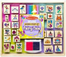 Melissa&Doug Stamp Sets Art.A1900 Fairy Tale  Набор деревянных штампиков с чернилами