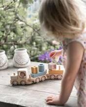 Baby Only Wood Train Art.BO-860.852.800.50  koka rotaļu vilciens, 10+,