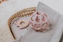 Baby Only Silicone Ball Art.BO-860.862.007.50 Old Pink silikona zobgrauznis bumba, 0+,