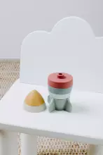Baby Only Stacking Tower Art.BO-860.859.805.50 Opal Силиконовая башня/пирамида Ракета