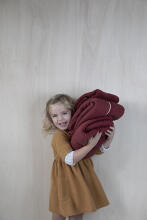 Little Dutch Cotton Blanket Art. TE11030160 Indian Red  Детское одеяло из натурального  хлопка , 110х140см