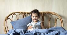 Little Dutch Cotton Blanket Art.TE11030140 Pure Blue