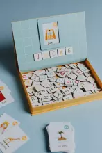 Tutufamily Alphabet Art.223047 Магнитный алфавит для обучения чтению немецкий/английский язык (DE/EN)