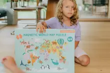 Tutufamily Magnetic Map Puzzle  Art.223051 Магнитная головоломка с картой мира
