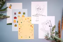 Tutufamily Advente  Art.223052 Рабочие листы для печати Адвент