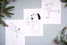 Tutufamily Advente  Art.223052 Рабочие листы для печати Адвент