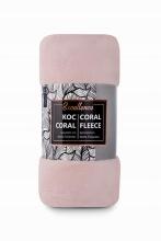 Carbotex Blanket Art.FLEECE201011 Light Pink  Тёплое  одеяло/плед 150x200см