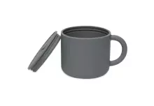 La bebe™ Snack Cup Silicone  Art.708-007-00094 Storm Grey Силиконовый контейнер  с крышкой Click Lock.