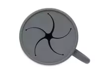 La bebe™ Snack Cup Silicone  Art.708-007-00094 Storm Grey Силиконовый контейнер  с крышкой Click Lock.