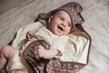 La bebe™ Bathcape  Art.534-836-66027  Meadow Chestnut