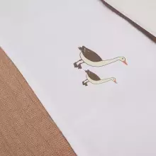 La bebe™ Jersey Cradle Sheet Art.008-511-66099 Goose - простынь на резиночке 75x100cм