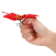 Ziemassvētku rotājums "Poinsettia" Springos CA0732 13x13 cm