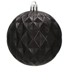 Ziemassvētku bumbiņas Springos CA0877 30 gab melnas 8 cm komplekts