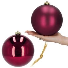 Ziemassvētku bumbiņas Springos CA1179 2 gab 15 cm bordo