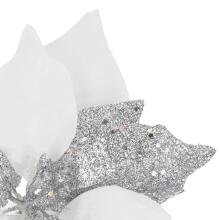 Artificial Bethlehem star Springos CA1235 white-silver