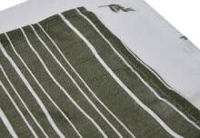 La bebe™ Muslin Mouth Cloth Stripe & Olive Leaf Green GOTS Art.537-848-66094