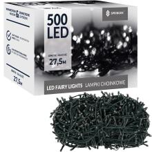 Christmas tree lights Springos CL0543, 500 LED, cold white + cold white flash, 27.5 m