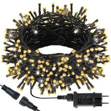 Ziemassvētku lampiņas Springos CL0544 500 LED silti balta + auksti balta zibspuldze 27,5m apgaismojums IP44