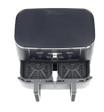 Ninja Air Fryer AF400EU Double 9,5L brīvi stāvošs 2470W karstā gaisa fritieris melns