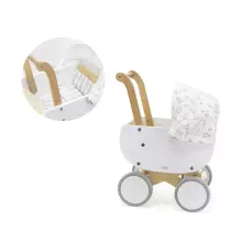 Viga Toys Doll Pram Art.44719 Деревянная коляска для кукол