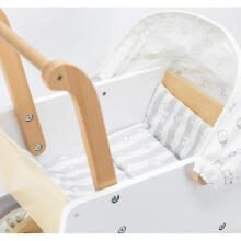Viga Toys Doll Pram Art.44719 Деревянная коляска для кукол