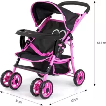 Milly Mally Kate Prestige Black Art.5520  Прогулочная коляска для кукол