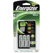 Maxi lādētājs AA/AAA ar 4 AA 2000mAh akumulatoriem