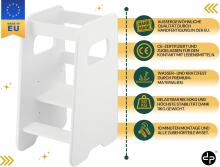 Wooden Learning Tower Art.224035 White