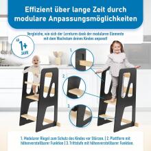 Wooden Learning Tower Art.224041 Blue koka bērnu kāpslītis/pakapiens [kāpslis]