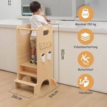 Wooden Learning Tower Montessori Art.224047 Natural