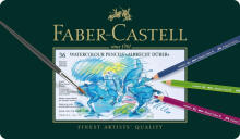 Akvareļzīmuļi Faber-Castell Albrecht Dürer, 36 krāsas, metāla kārba
